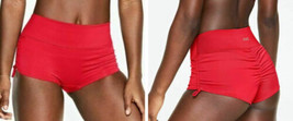 Victoria’s Secret PINK Gym To Swim Shorts Shortie Classic Red Ruched Sid... - £12.39 GBP