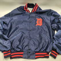 Vintage DELONG Detroit Tigers Satin Style Nylon Jacket Men’s XL Made in ... - $87.71 CAD