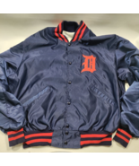 Vintage DELONG Detroit Tigers Satin Style Nylon Jacket Men’s XL Made in ... - €55,49 EUR