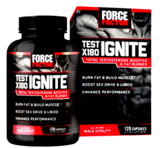 Test X180 Ignite – Total Testosterone Booster &amp; Fat Burner (120 Capsules) - $99.99