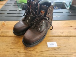 Timberland Pro Boots Steel Toe Pit Boss 6” Work 24/7 Leather Brown Mens Sz 10 M - £63.30 GBP