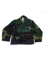 TODDLER MILITARY BDU WOODLAND CAMOFLAUGE JACKET SHIRT SIZE 4T MADE IN TH... - €13,21 EUR
