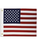American USA Nylon Embroidered Boat Flag - 12x18 Inch - £10.29 GBP
