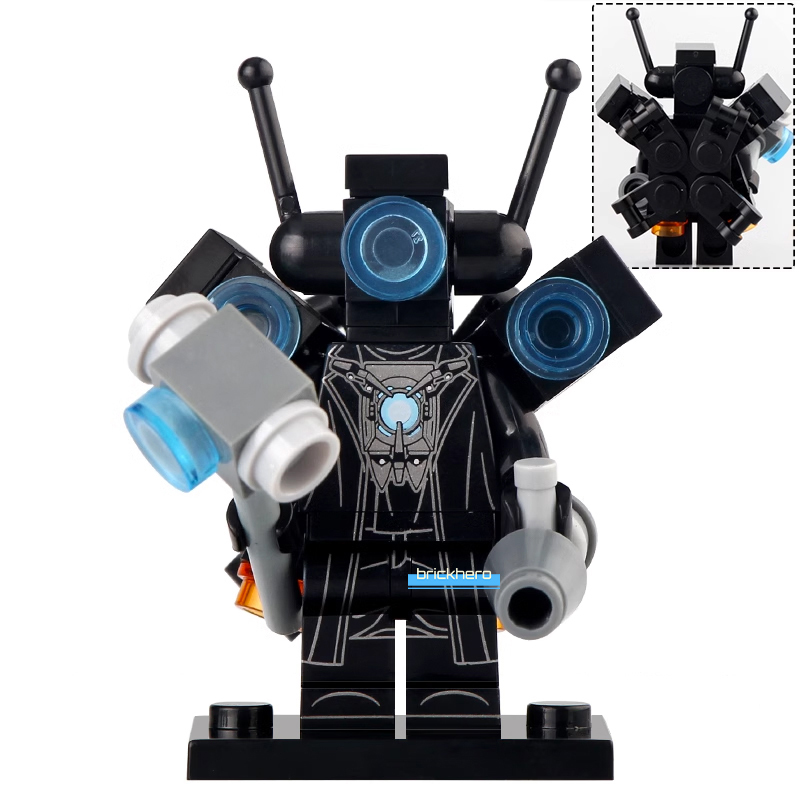 Upgraded Titan Cameraman Skibidi Toilet Lego Compatible Minifigure Brick Toys