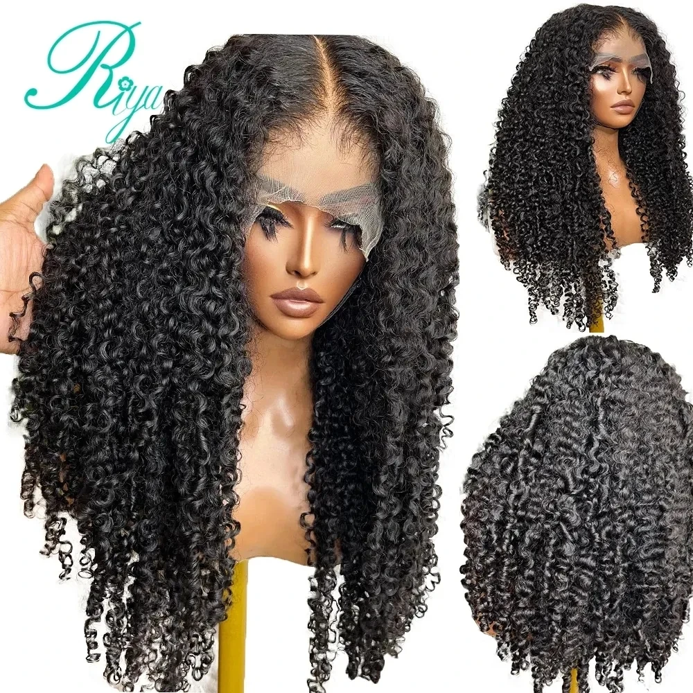 Brazilian Curly 4x4 Lace Closure Wig Human Hair 13x6 Lace Front Human Hair Wi - £74.97 GBP+