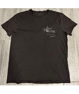 John Varvatos Charcoal Badland Motel Raw Edge Cotton Graphic Tee Shirt S... - $766.75 MXN