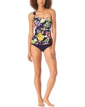 MSRP $68 Anne Cole Womens Ring Bandeau Tankini Swim Top Navy Size Small - £13.06 GBP
