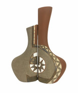 Gom Viet Fine Art Pottery or Ceramic 9.75” Tallest Bookends Vietnam Mode... - $33.55 CAD