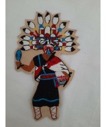 New Unused Vintage Sew On Embroidered Patch Kachina Dancer Native American - £11.59 GBP