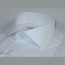 Men 100% Italian Cotton Shirt Non Iron SORRENTO Turkey Cutaway Collar 2744 White image 2