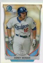 Corey Seager 2014 Bowman Chrome Refractor Rookie Card Dodgers (Read) - £1.56 GBP