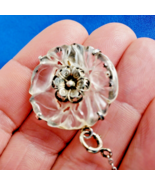 Amazing Deco Guilloche Enamel Sterling 925 Necklace Antique Gatsby era C... - $2,180.25