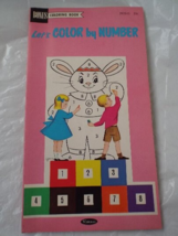 Vintage 1965 Let&#39;s Color By Number Whitman&#39;s Children&#39;s Coloring Book UNUSED  - £15.98 GBP