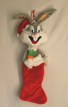 Vintage 1990 Bugs Bunny Large Christmas Stocking - £27.61 GBP