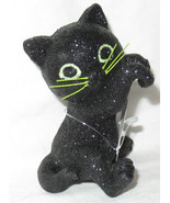 Bath &amp; Body Works Candle Jar Clinger Hanger Halloween GLITTER BLACK CAT ... - $42.51 CAD