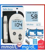 Blood Glucose Meter &amp; Test Strips &amp; Lancets 50/100pcs Glucometer Kit Dia... - $287.59 MXN