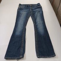 Maurices RN#51783 Women's Blue Cotton Blend Bootcut Denim Jeans Sz 11/12 (34×32) image 15
