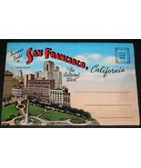 1940&#39;s SAN FRANCISCO CA Antique Souvenir POSTCARD FOLDER Mission News 6.... - $15.99