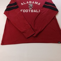 '47 Alabama Football Men Red & Black Cotton Blend Long Sleeve Graphic T-Shirt  L image 8