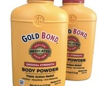 2 x Gold Bond Original Strength WITH TALC Body Powder Medicated 4 oz Each - £19.82 GBP