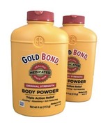 2 x Gold Bond Original Strength WITH TALC Body Powder Medicated 4 oz Each - £19.45 GBP