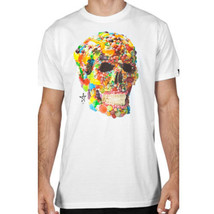 NEW UNIT RIDERS MENS ADULT WHITE SWEET TOOTH CANDY SKULL SS S/S TEE T SH... - £11.95 GBP+