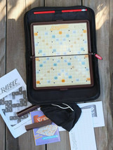 Scrabble Game Folio Edition ~ Travel Zippered Case 100% Complete ~ Ships Free - £17.68 GBP