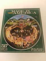 Ceaco Made In America Holiday Parade 517 Piece Round Jigsaw Puzzle 20&quot; B... - $39.99