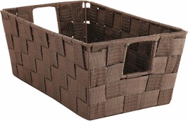 Java Whitmor Small Storage Tote With Woven Strap. - $23.99