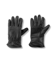 Mens Classic Nylon Lined Leather Gloves Goodfellow and Co Black M/L New - £10.49 GBP