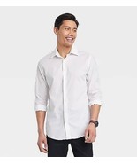 Mens Small Performance Dress Long Sleeve Button-Down Shirt Goodfellow &amp; ... - $14.99