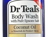 1 Count Dr. Teals Pure Epsom Salt Coconut Oil Nourish Protect Body Wash ... - £18.09 GBP