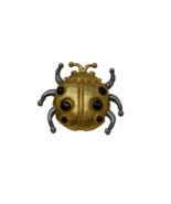 Jonette Jewelry Company JJ Two Tone Egyptian Scarab Ladybug Pin Brooch RARE - $327.24 MXN