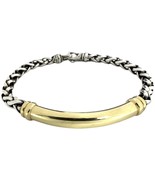 David yurman Men&#39;s Bracelet .925 Silver and Gold 473317 - €1.295,81 EUR
