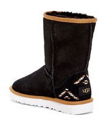 UGG Australia Boot Women&#39;s 9 Classic Black Rustic Weave  - $855.30 MXN