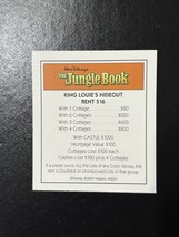 Disney Edition Monopoly Replacement Piece: Title Deed Card - Jungle Book... - $56.05 MXN
