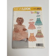 New Look Sewing Pattern 6575 Size A (NB-L) Baby Dress and Headband - $5.94