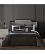 Men&#39;s Style 5-Piece Black Cotton Reversible Comforter Collection - €122,76 EUR+