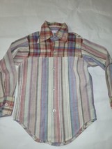 Vintage 1970&#39;s Billy the Kid Plaid Button Front Shirt Child size 7 - £15.78 GBP