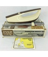 VINTAGE Hamilton Beach Electric Knife 275 ALB Almond Brown Scovill Stain... - £22.08 GBP