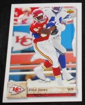 1992 Upper Deck Fred Jones 591, Kansas City Chiefs NFL Football Sports Card, A+ - £12.54 GBP
