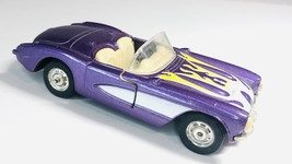 Hot 57 1957 Convertible Purple Yellow Flames 1:64 - $6.89