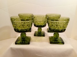 Set of 5 Vintage Indiana Glass Park Lane by Colony Dessert/ Sherbert Glass Cups - $47.52
