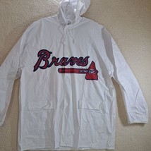 Atlanta Braves Raincoat 1995 One Size Pvc Vinyl Mlb Jacket Kellogg's K95 Ukrops - $29.57