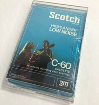 Nos Scotch C-60 Blank Sealed Cassette Tape - Highlander - Low Noise Slipcase Usa - £13.91 GBP