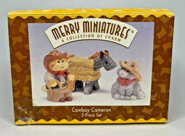 1996 Hallmark Cowboy Cameron Merry Miniatures Figurines U65/8041 - £10.37 GBP