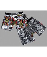 SWAG Cards King of Spades Skulls on Back Satin Weaved Band Boxers Men&#39;s NWT - $17.99