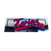 Minnesota Twins Bumper Sticker Mirrored Decal MLB Baseball Vintage 1980s - $19.95