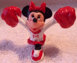 Applause Disney Minnie Mouse Cheerleader Cheer Pom Pom Figure   - $6.99