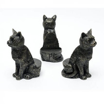 Jardinopia Antique Bronze Potty Feet (3pcs) - Sitting Cat - £38.93 GBP